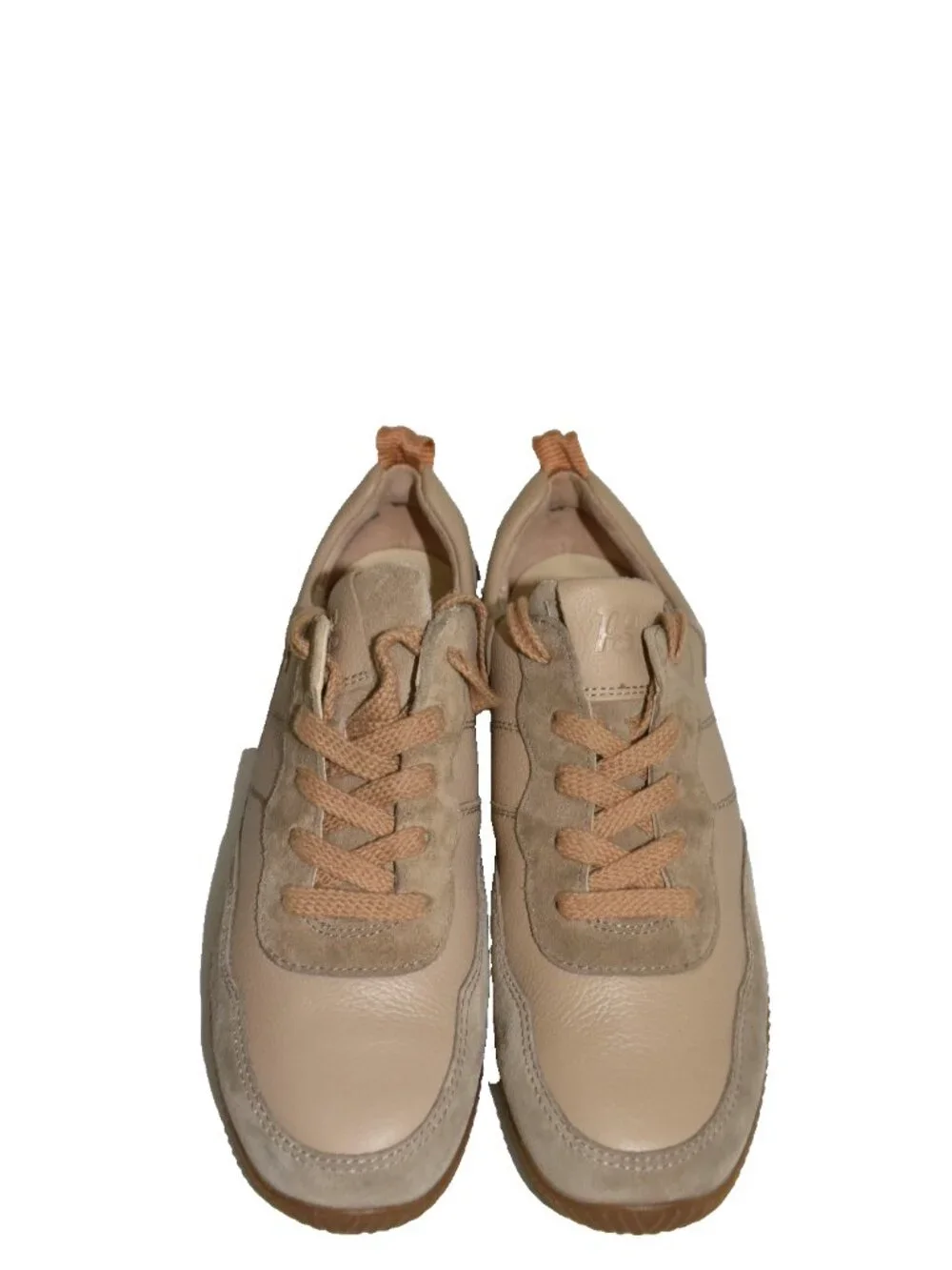 $470 Paul Green CHANTEL SNEAKER COMFORT ALMOND COMBO SUEDE LEATHER 9.5 (TF22)